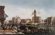 MARIESCHI, Michele The Grand Canal with the Fishmarket sg oil painting on canvas